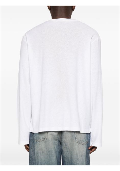 logo tee relaxed fit unisex dusty white ACNE STUDIOS | CL0197DC6